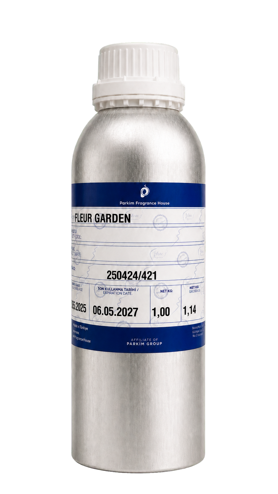 Серебристый оптовый флакон Fleur Garden: AAYESH HV, артикул 131565